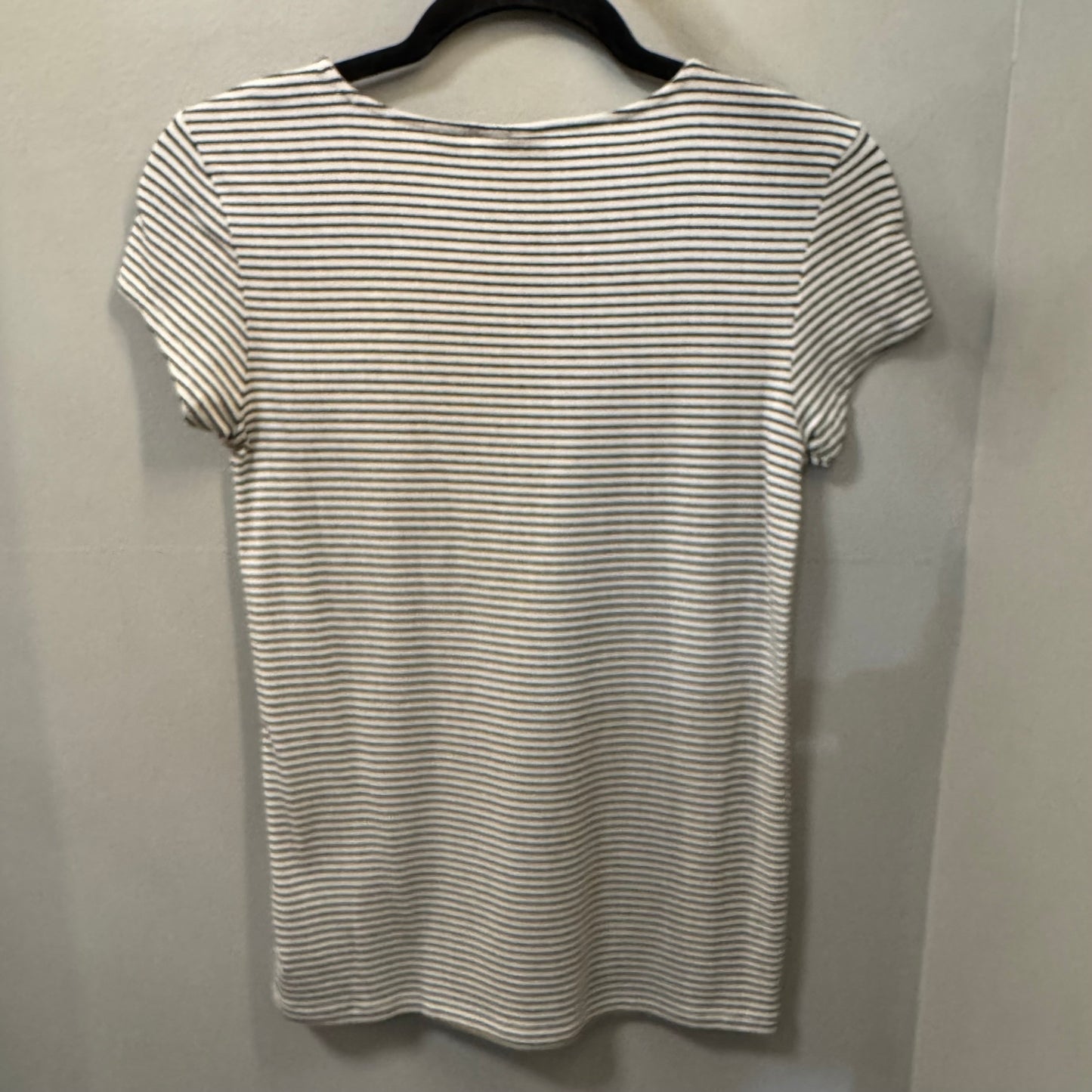 Top Short Sleeve By Rachel Zoe In Black & Cream, Size: S