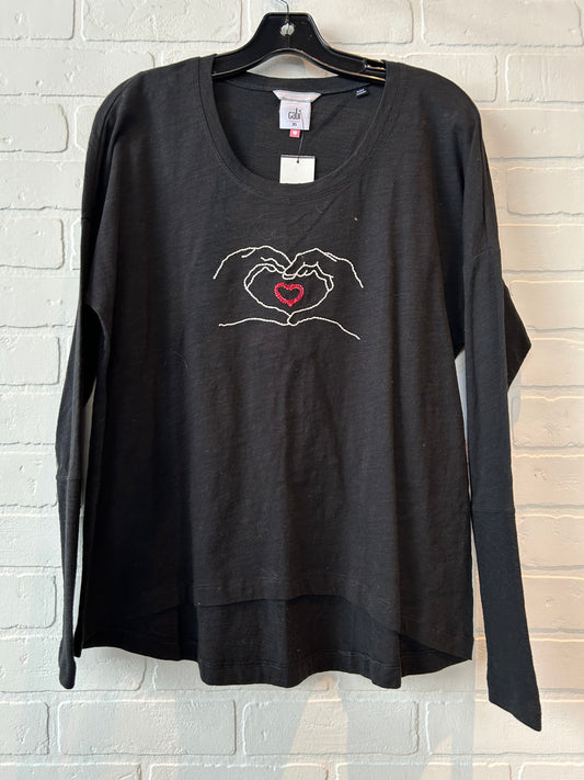 Top Long Sleeve Basic By Cabi In Black, Size: Xs