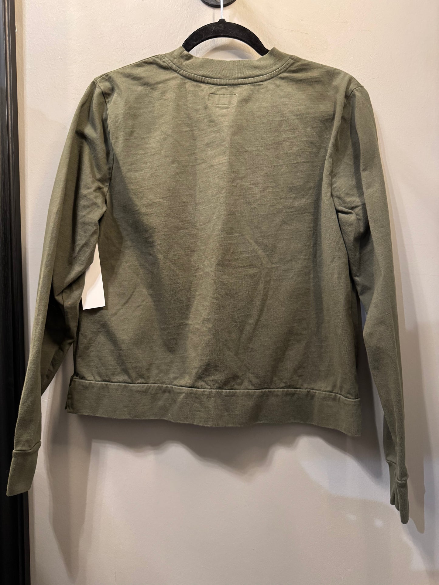 Top Long Sleeve By pact In Green, Size: M