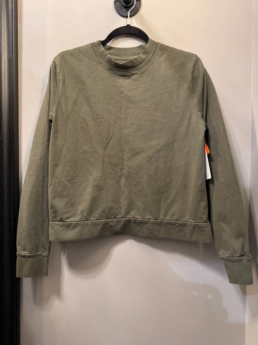 Top Long Sleeve By pact In Green, Size: M