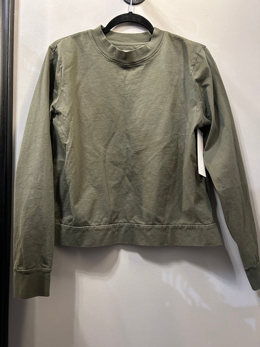 Top Long Sleeve By pact In Green, Size: M