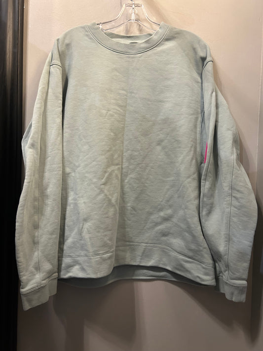 Athletic Sweatshirt Crewneck By Lululemon In Green, Size: Xl