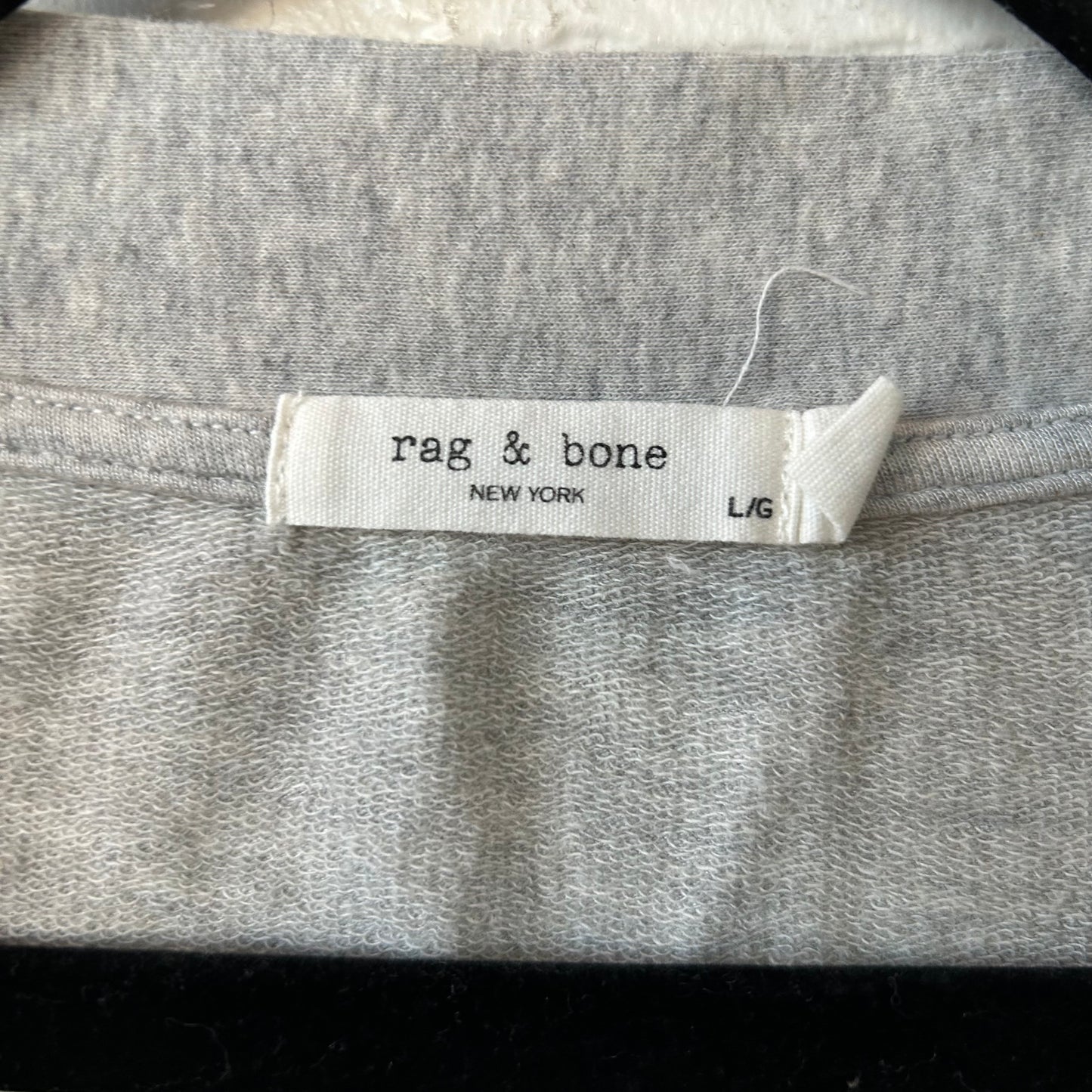 Top Long Sleeve By Rag And Bone In Grey, Size: L