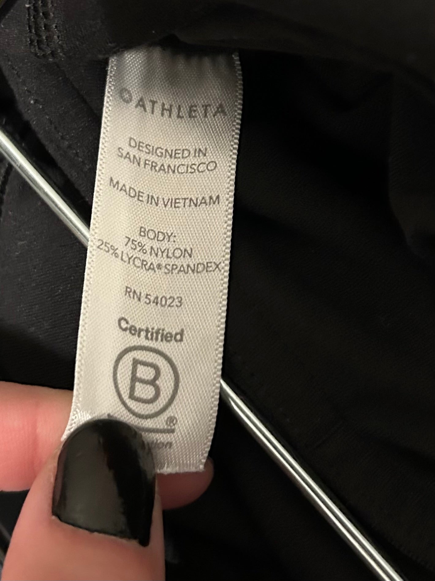 Athletic Leggings By Athleta In Black, Size: 0