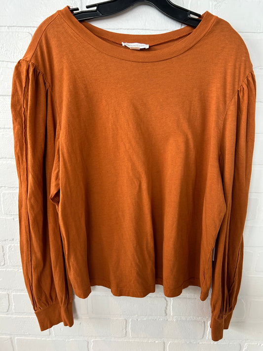 Top Long Sleeve By Treasure And Bond In Orange, Size: Xl