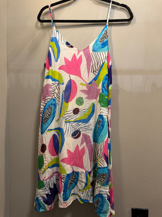 Dress Casual Short By Cma In Blue & Pink, Size: S