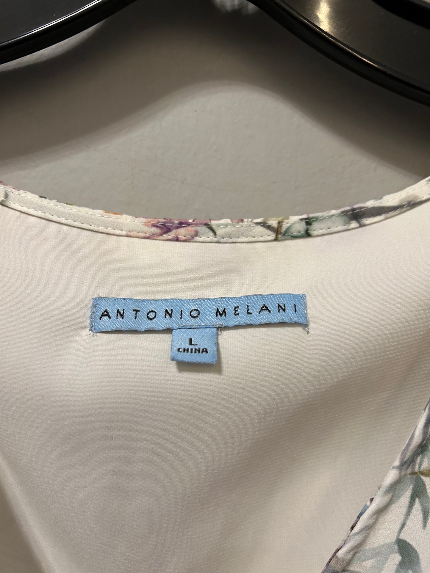 Top Short Sleeve By Antonio Melani In Cream, Size: L