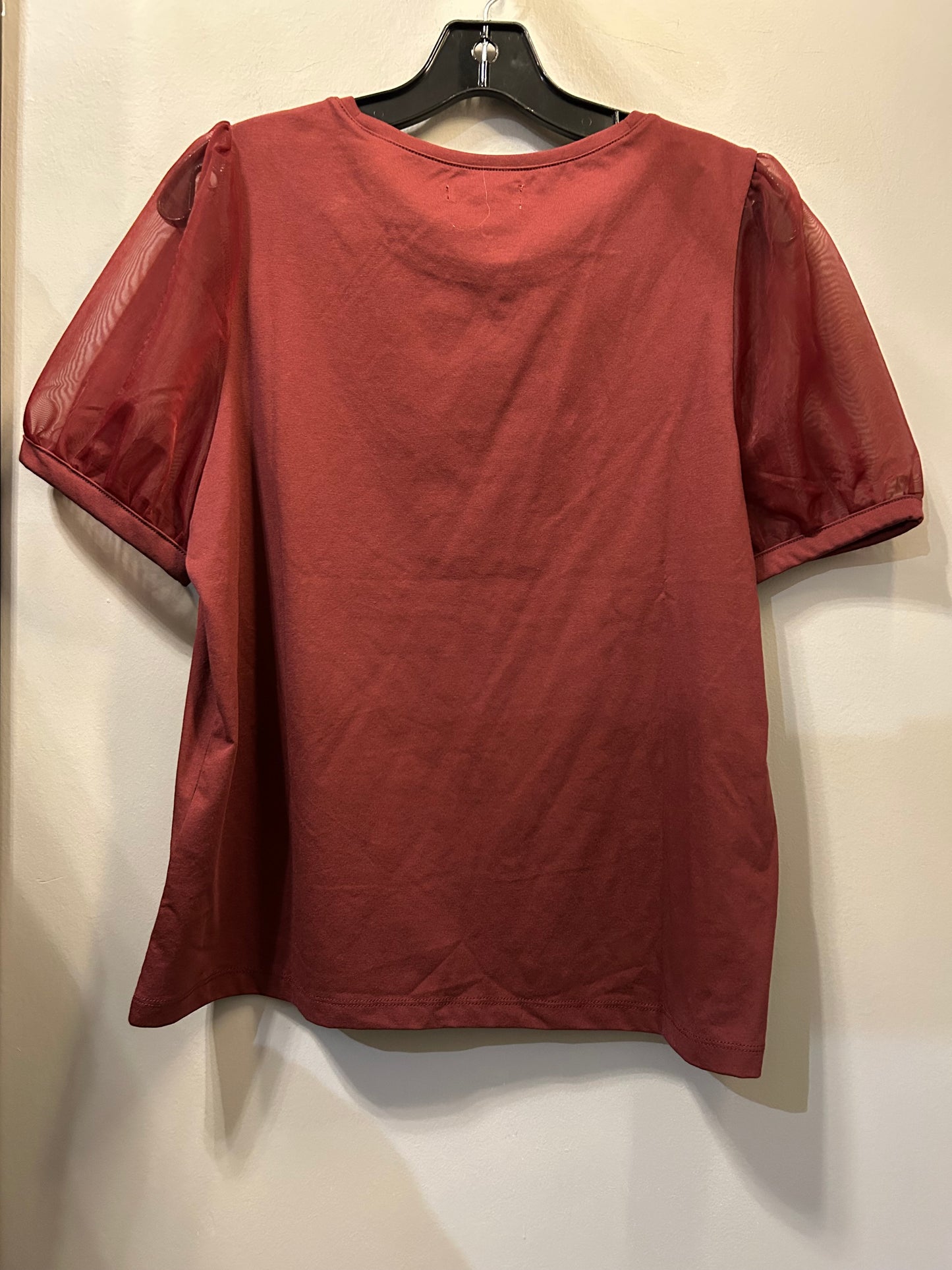 Top Short Sleeve By Madewell In Red, Size: L