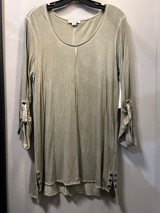 Top Long Sleeve By Simply Noelle In Green, Size: L