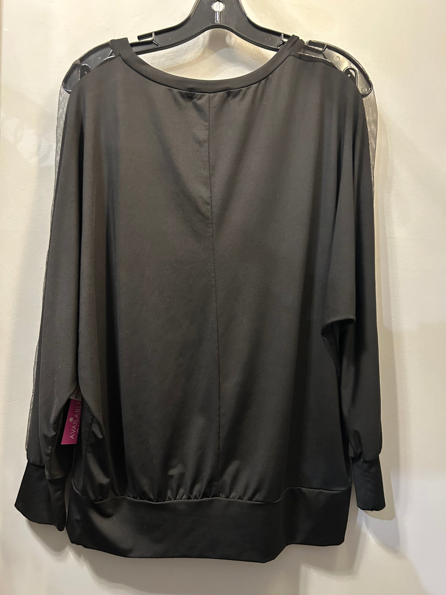 Top Long Sleeve By Allegra K In Black, Size: L