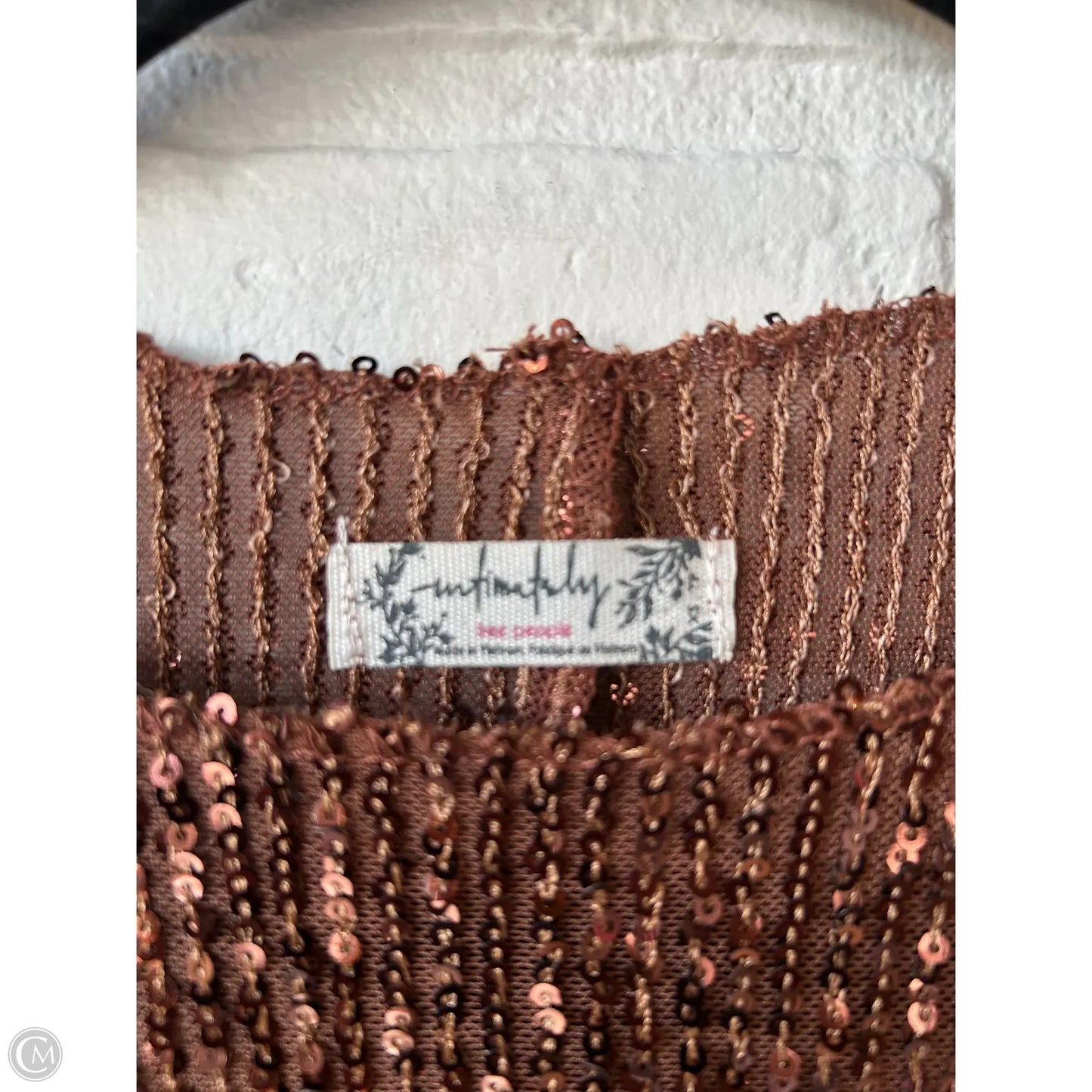 Top Long Sleeve By Free People In Brown, Size: Xs