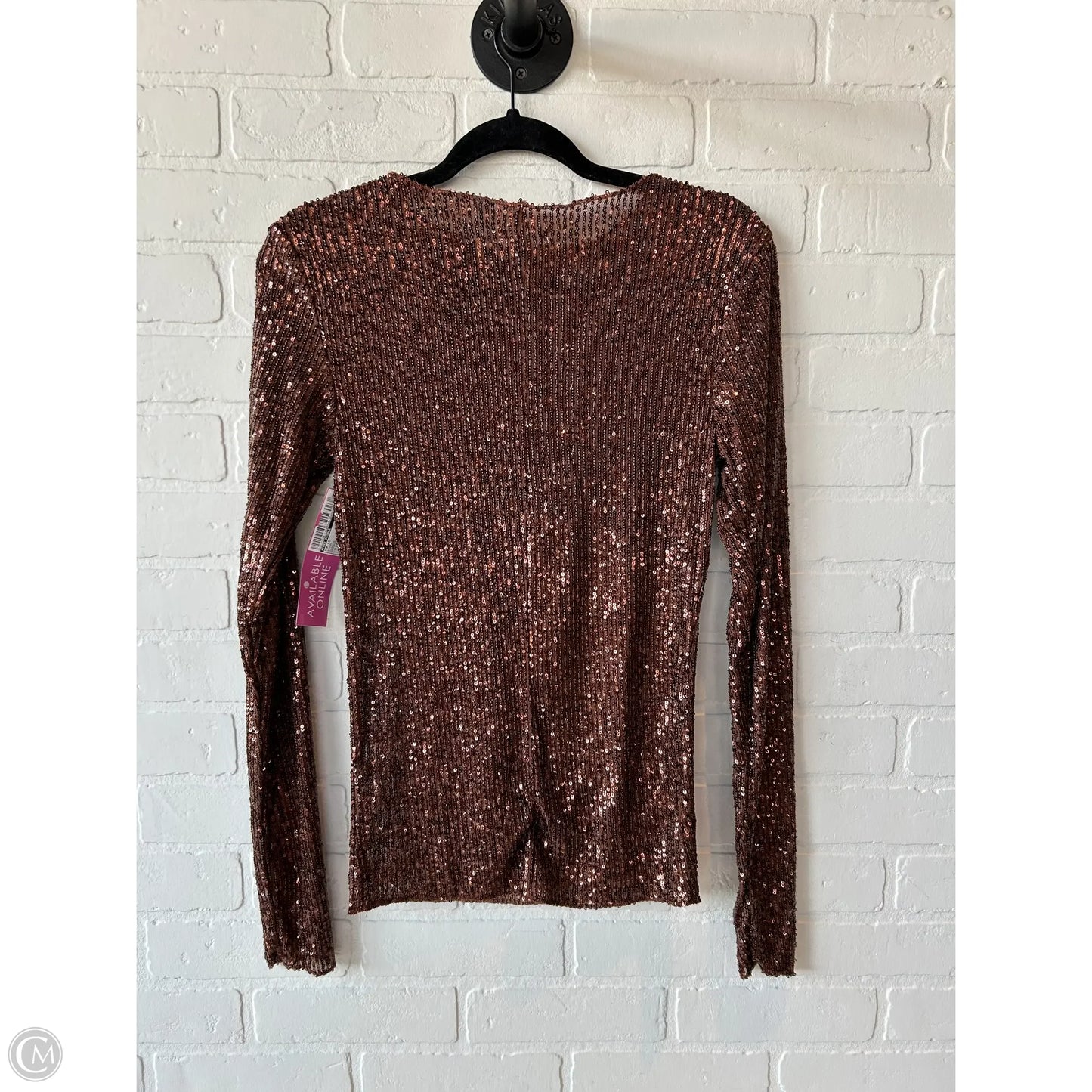 Top Long Sleeve By Free People In Brown, Size: Xs