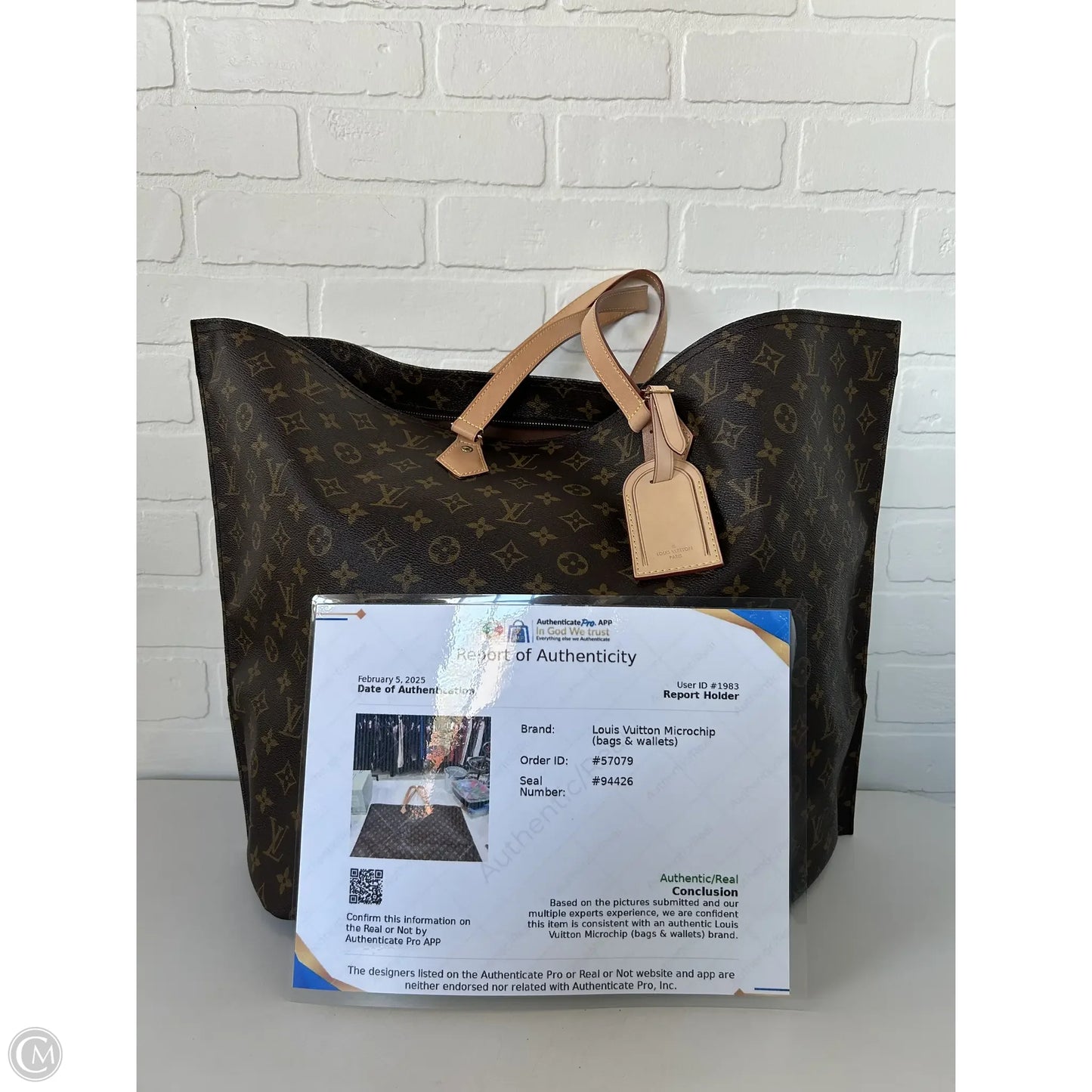 Tote Luxury Designer By Louis Vuitton, Size: Large