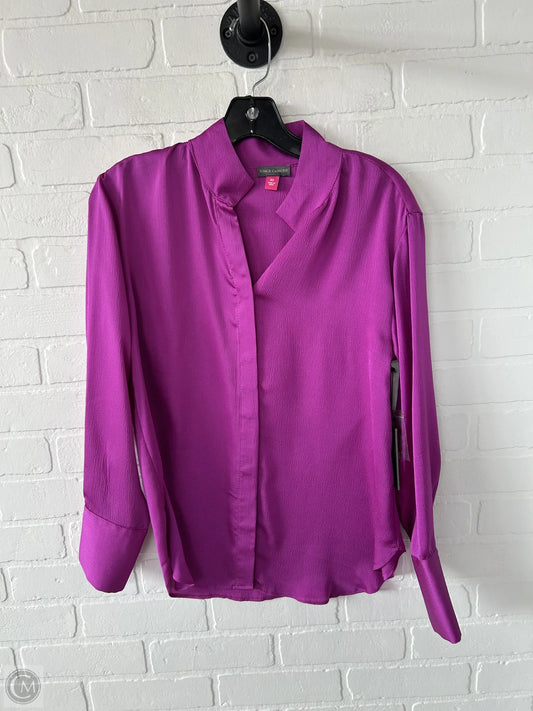 Top Long Sleeve By Vince Camuto In Pink, Size: Xs