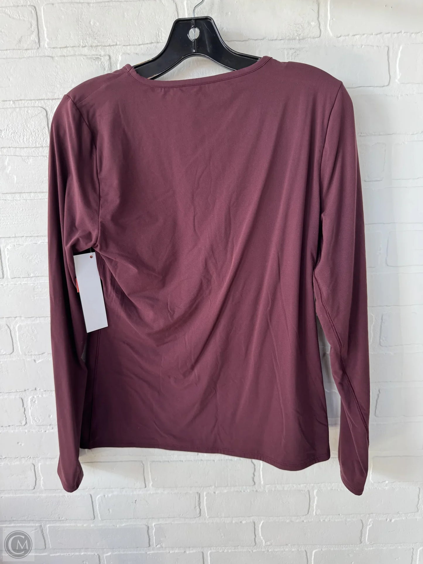 Top Long Sleeve Basic By White House Black Market In Red, Size: L