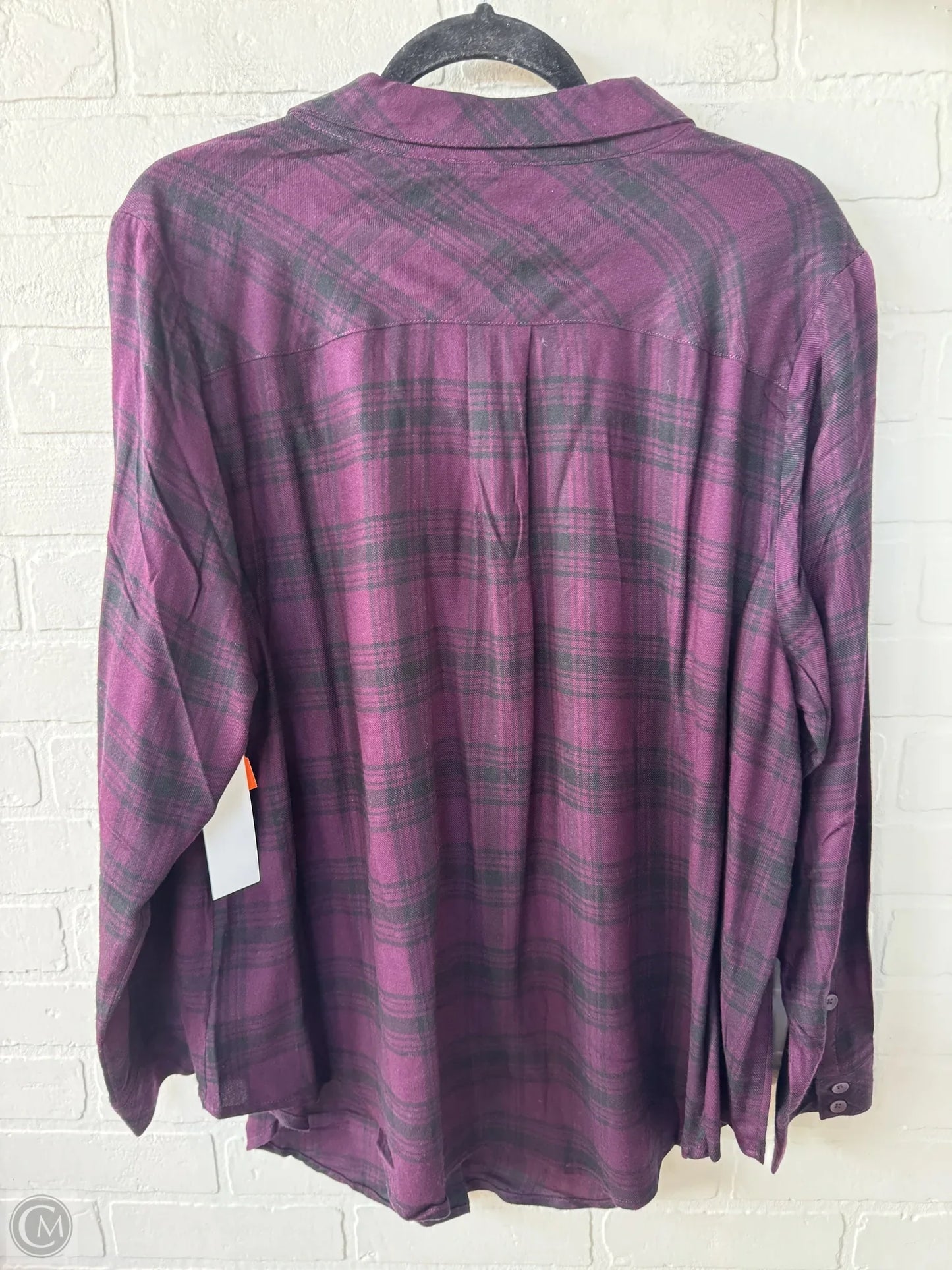 Top Long Sleeve By Torrid In Purple, Size: 1x