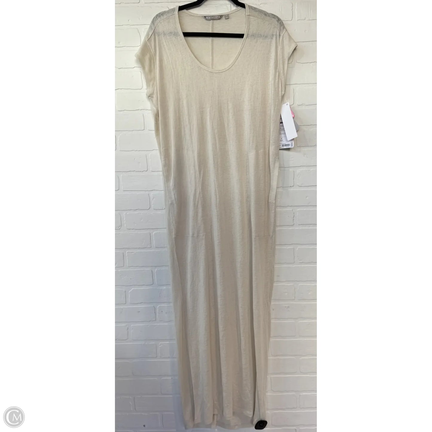 Dress Casual Maxi By Athleta In Cream, Size: S