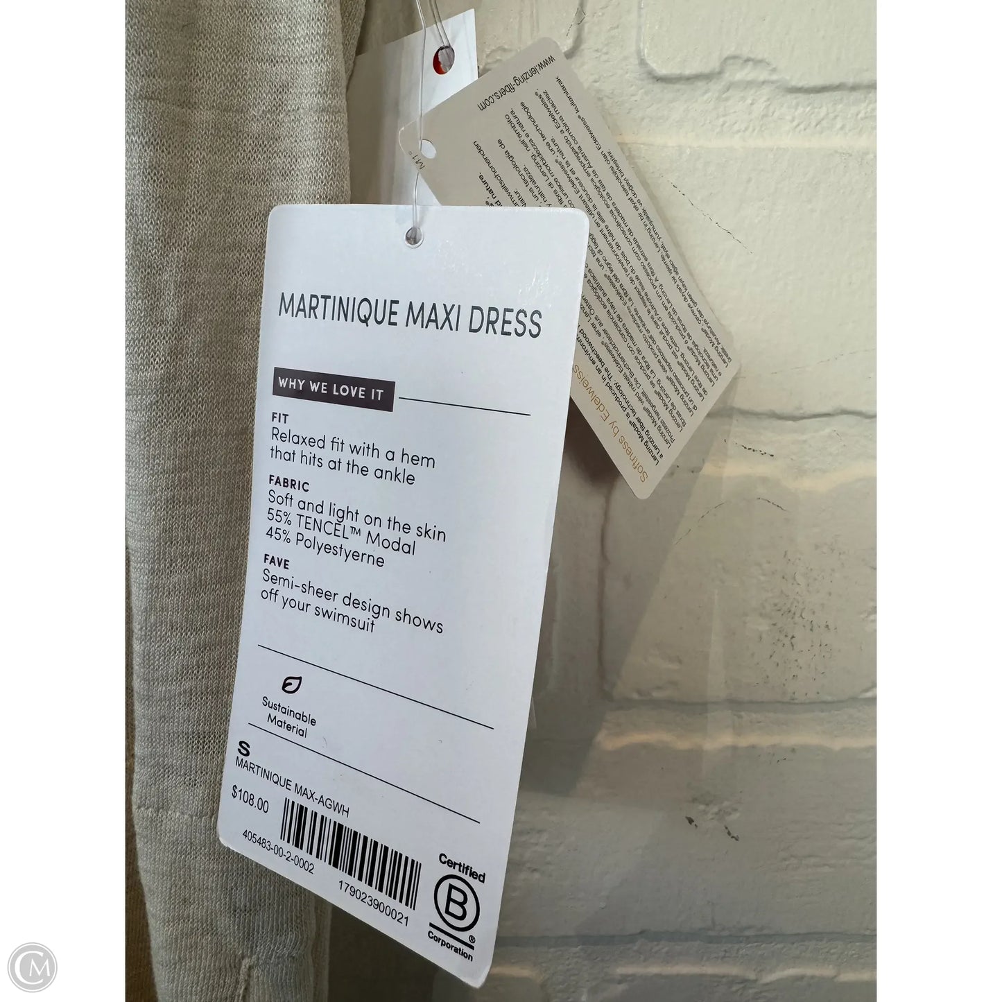 Dress Casual Maxi By Athleta In Cream, Size: S