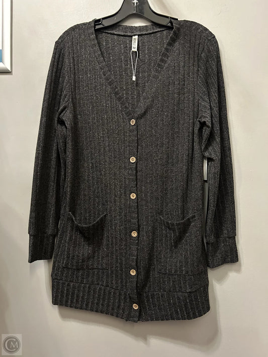 Cardigan By Clothes Mentor In Grey, Size: M