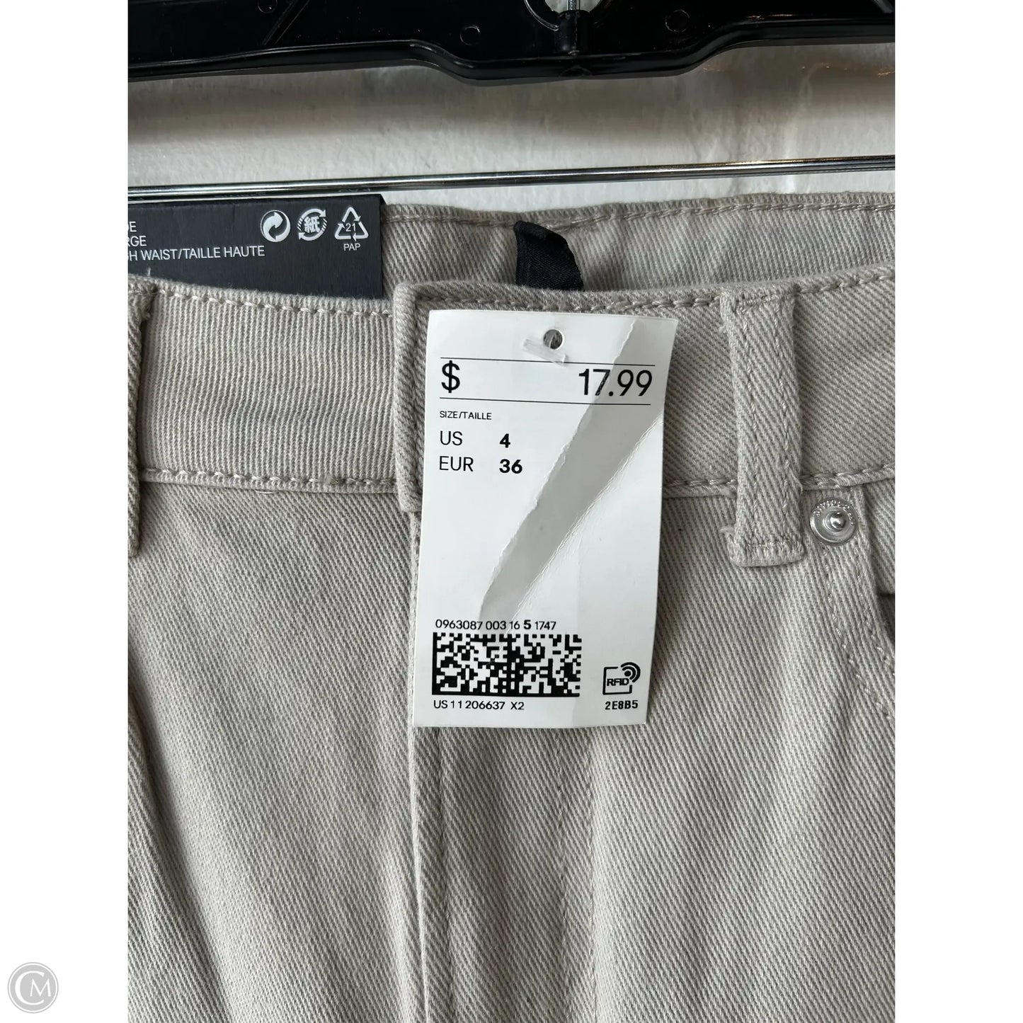 Pants Wide Leg By Divided In Tan, Size: 4