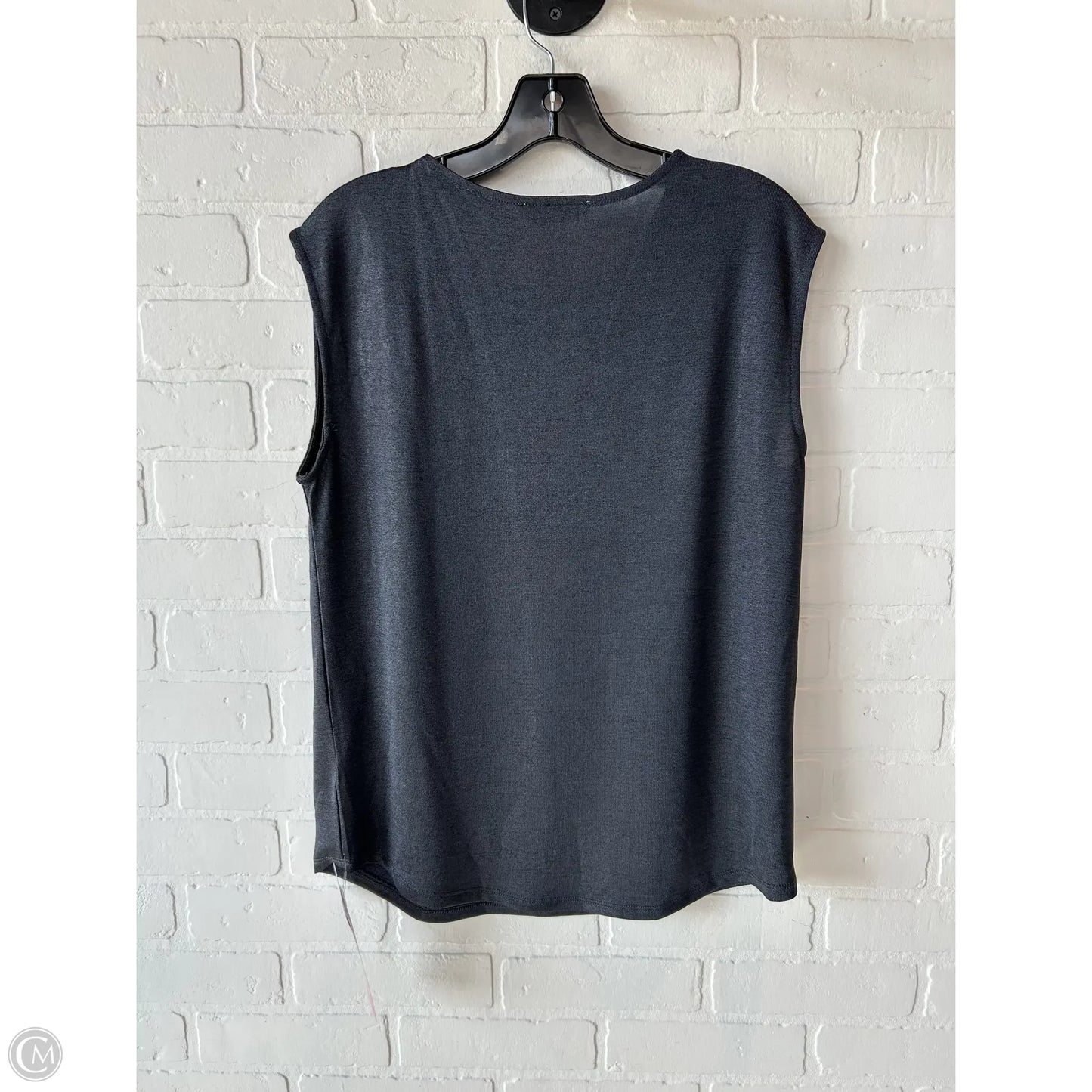 Top Sleeveless Designer By Halston In Grey, Size: S