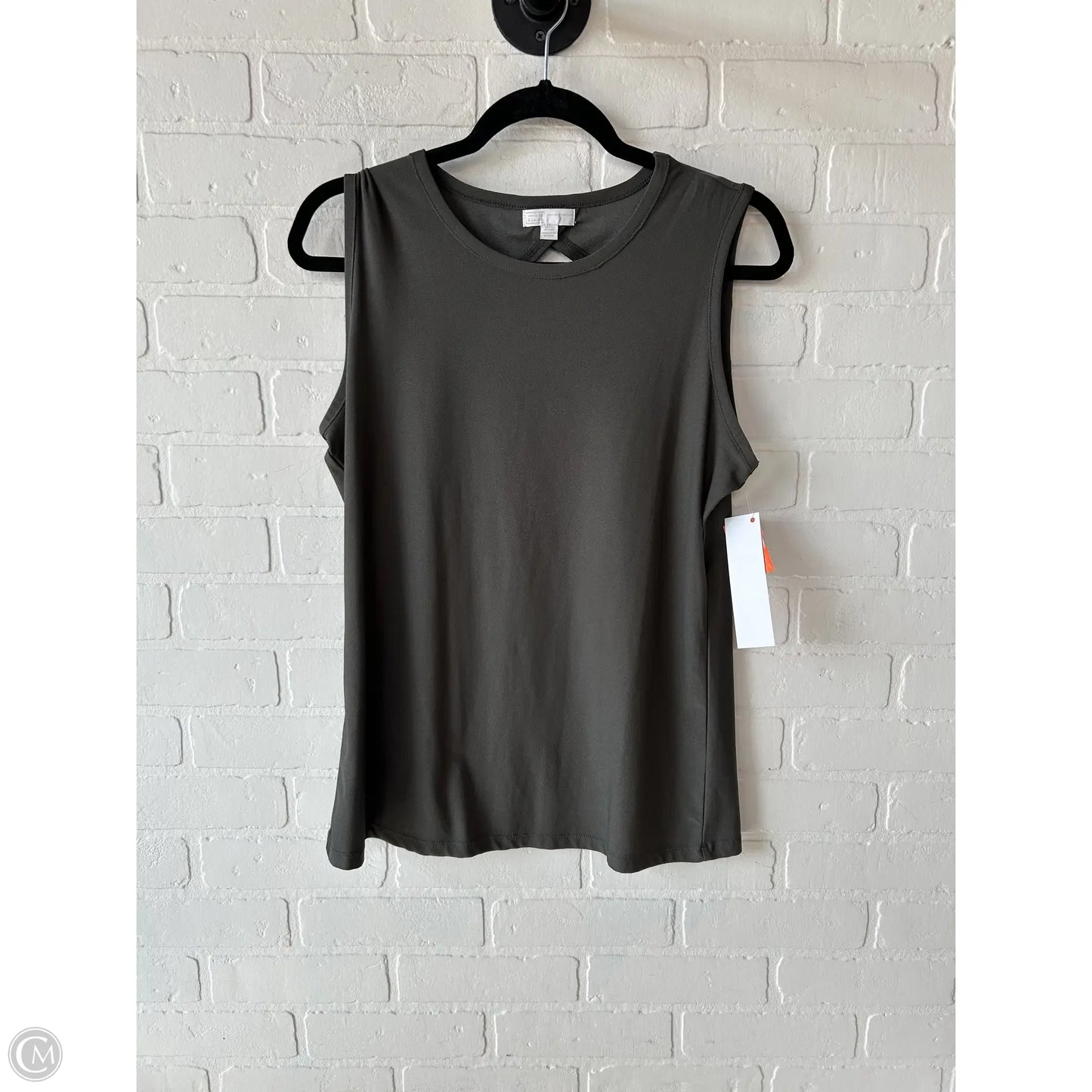 Top Sleeveless By 14th And Union In Green, Size: M