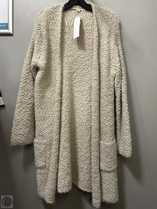 Sweater Cardigan By Love Stitch In Cream, Size: M