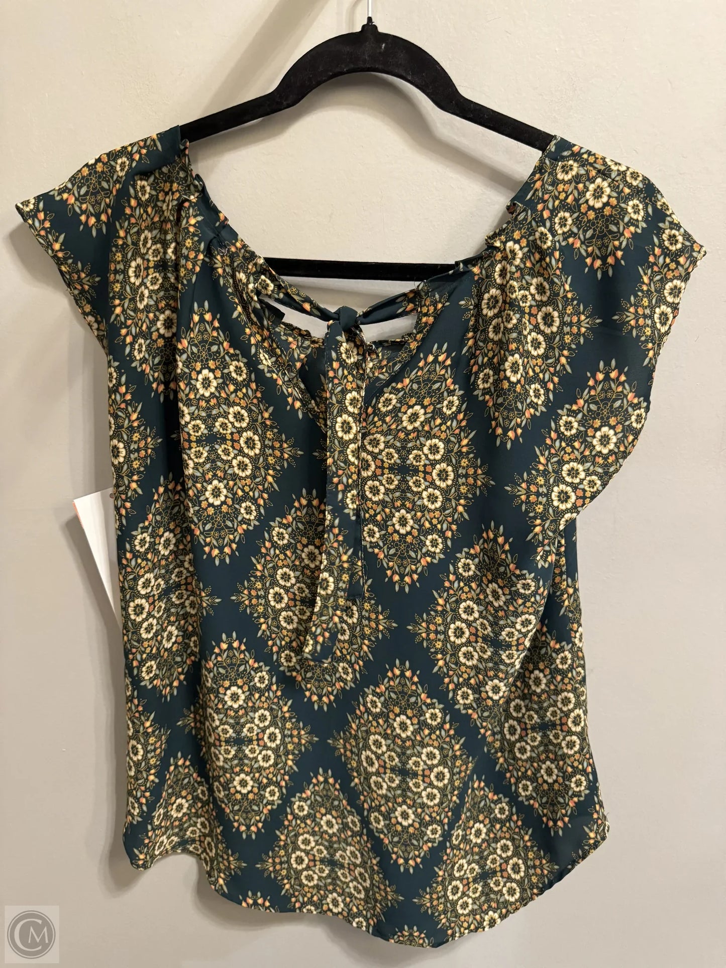 Top Sleeveless By Lc Lauren Conrad In Green, Size: S