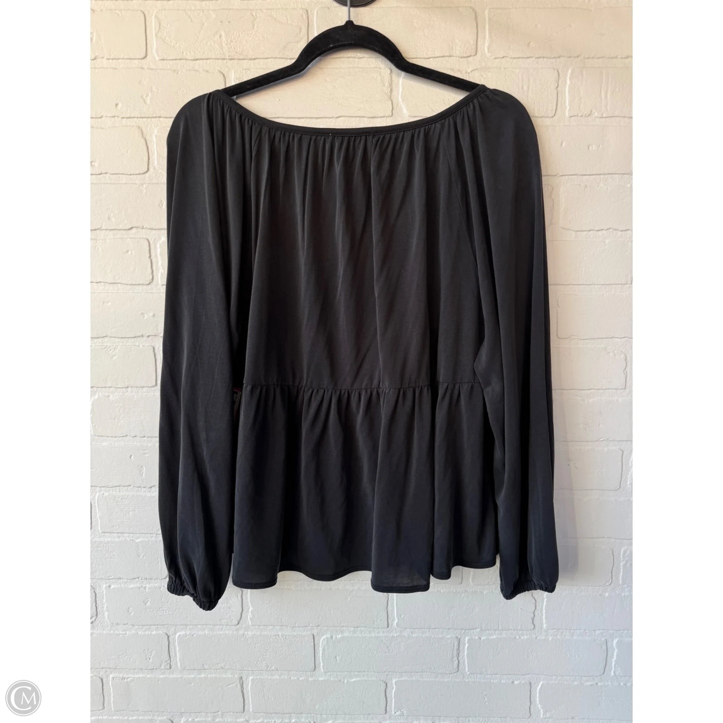 Top Long Sleeve By Lucky Brand In Black, Size: Xl