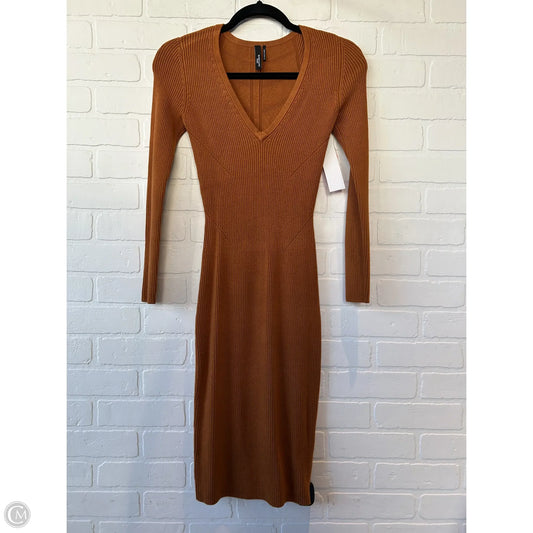 Dress Sweater By Marciano In Orange, Size: Xs