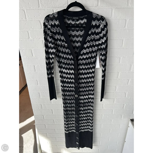 Dress Sweater By Bebe In Black & Silver, Size: S