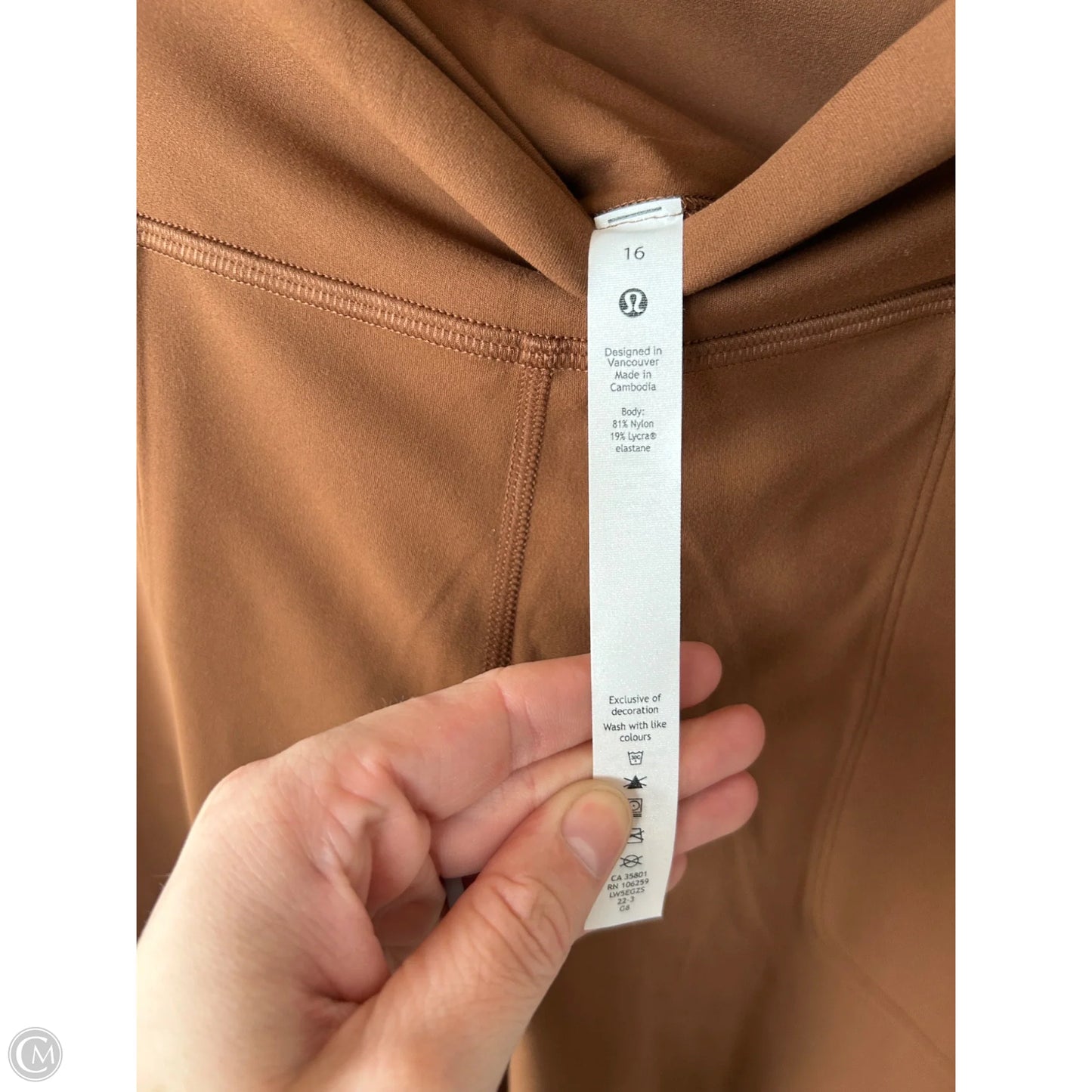 Athletic Pants By Lululemon In Brown, Size: 16