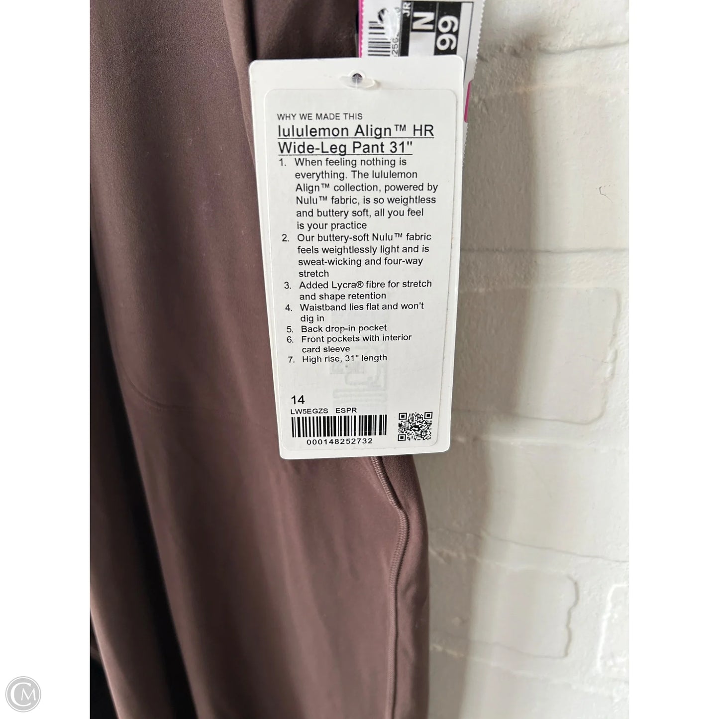 Athletic Pants By Lululemon In Brown, Size: 14