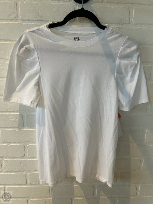 Top Short Sleeve By Cmb In White, Size: Xs