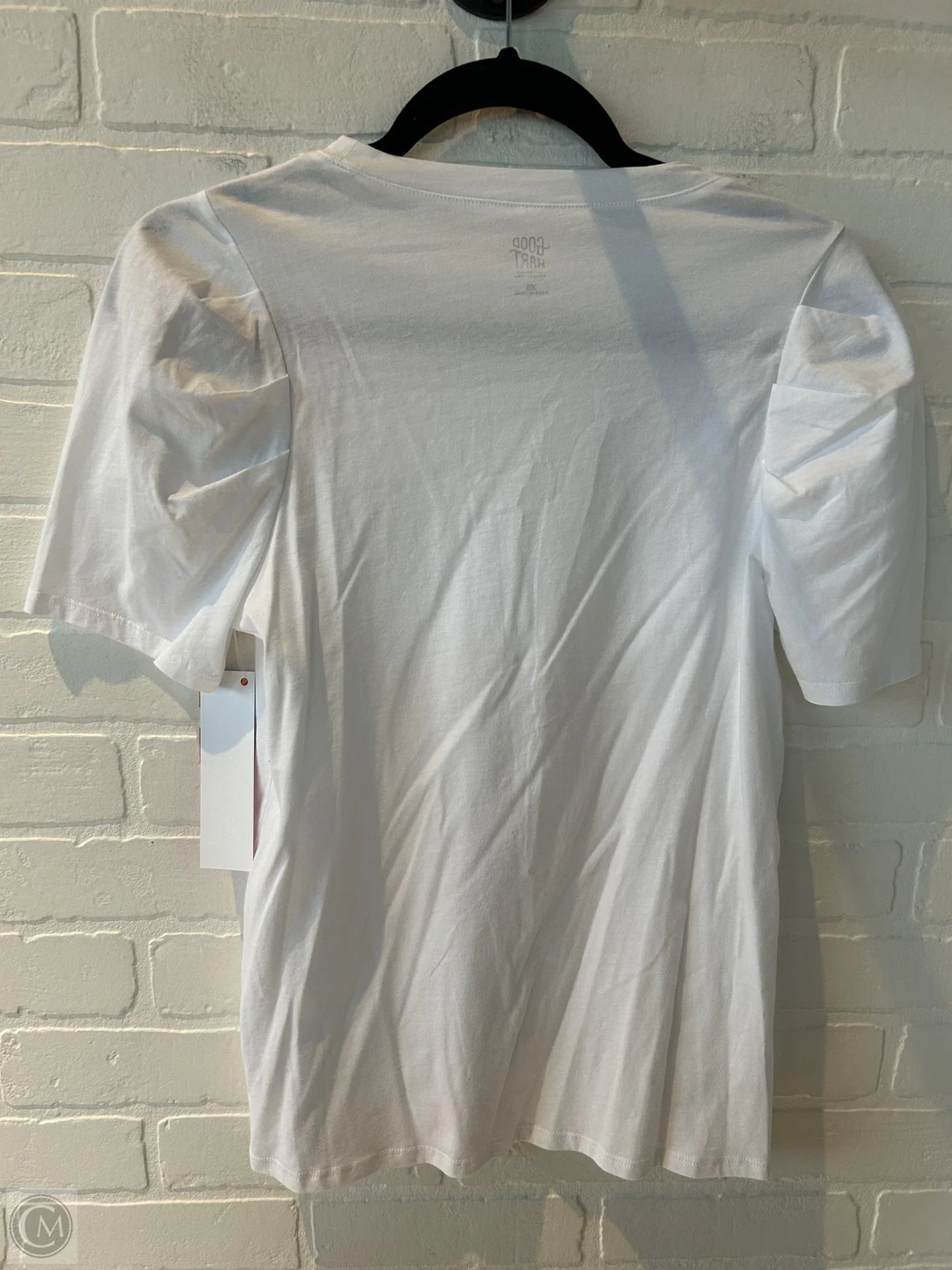 Top Short Sleeve By Cmb In White, Size: Xs