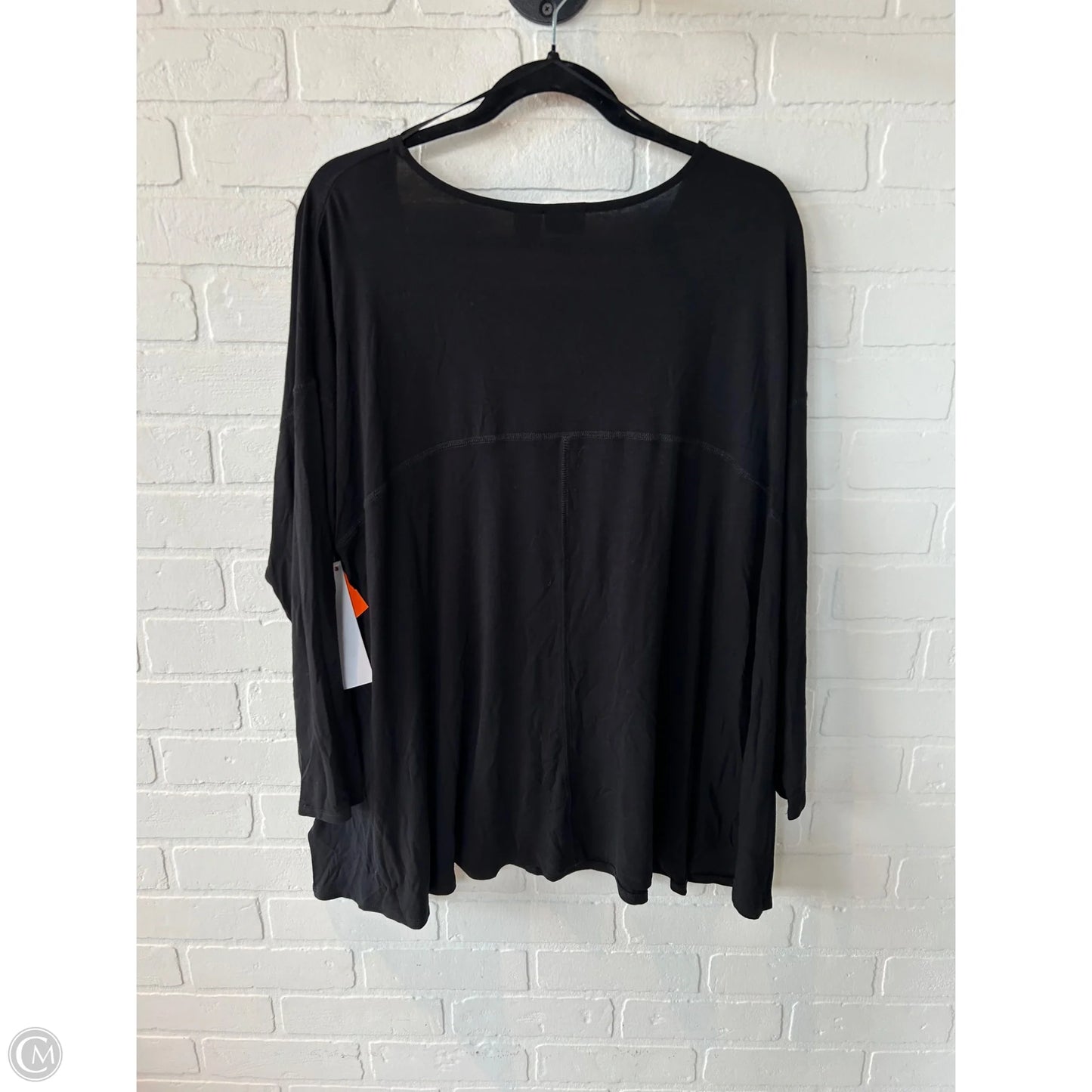 Top Long Sleeve By Kenar In Black, Size: 2x