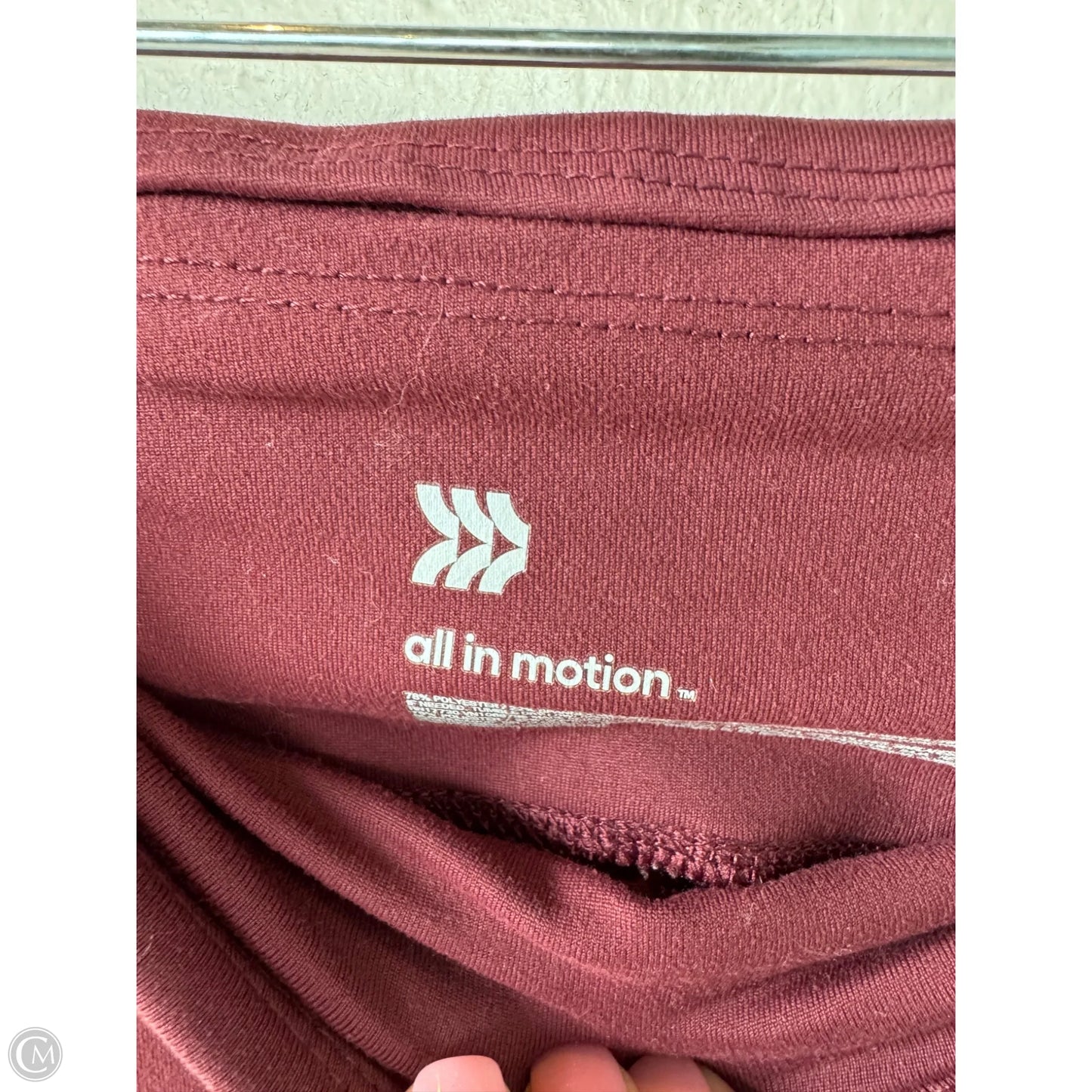 Athletic Leggings By All In Motion In Red & White, Size: 0