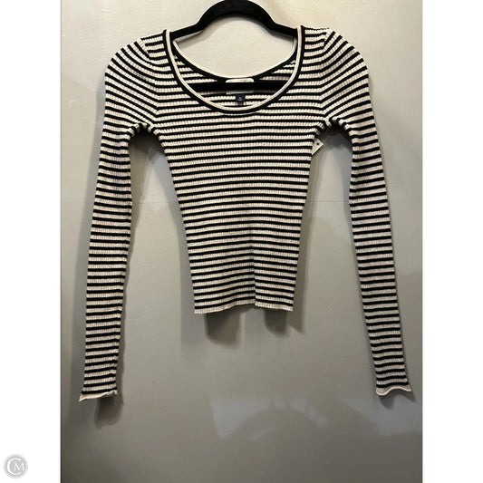 Top Long Sleeve By Universal Thread In Black & Cream, Size: Xs