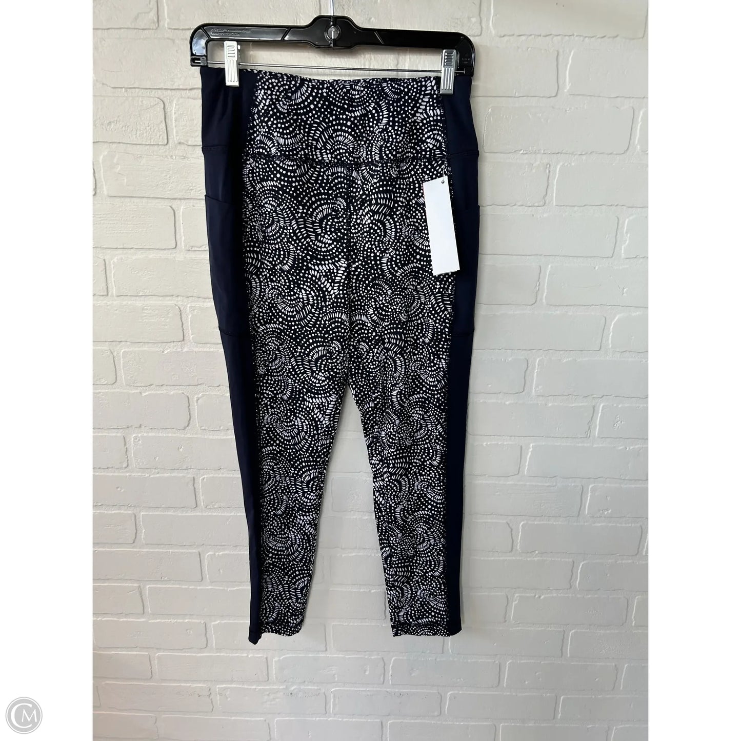 Athletic Leggings By Talbots In Blue & White, Size: 8p