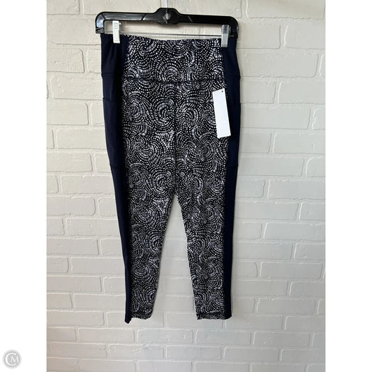 Athletic Leggings By Talbots In Blue & White, Size: 8p
