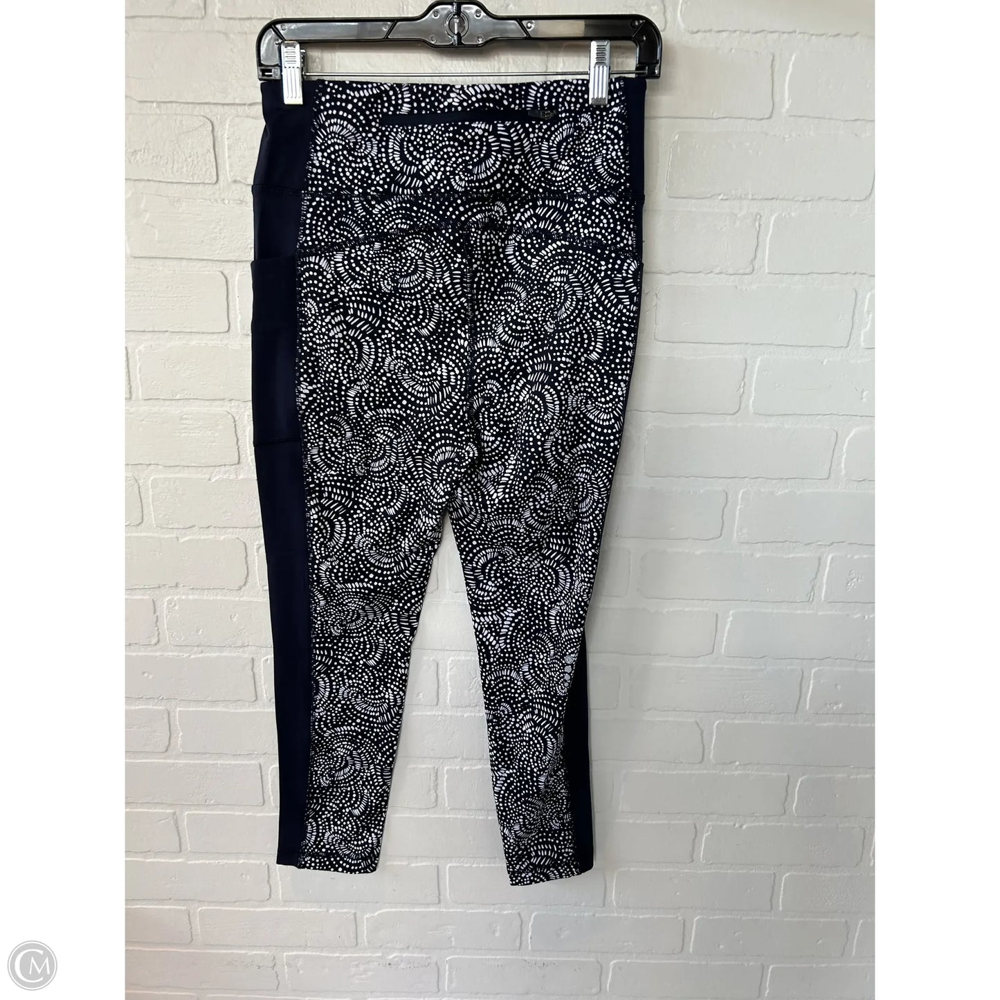 Athletic Leggings By Talbots In Blue & White, Size: 8p