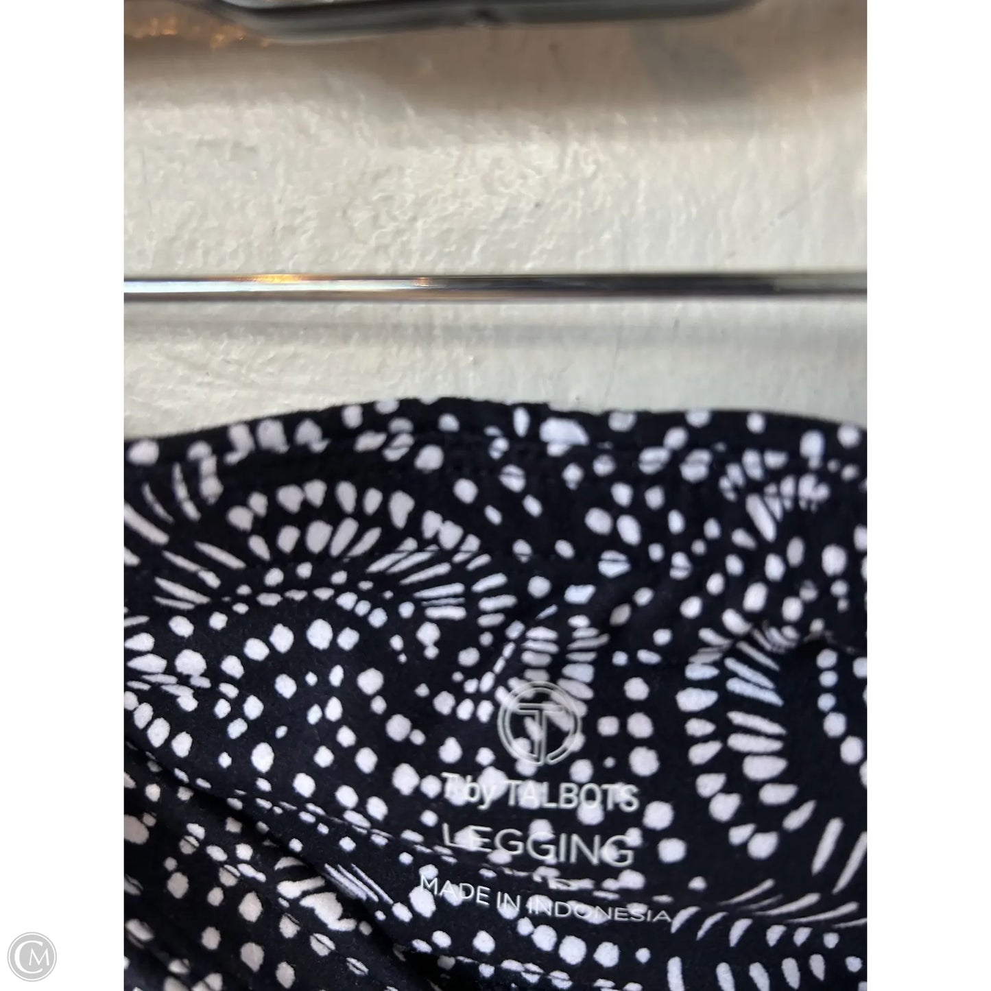Athletic Leggings By Talbots In Blue & White, Size: 8p