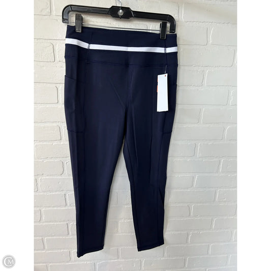 Athletic Leggings By Talbots In Blue & White, Size: 8p