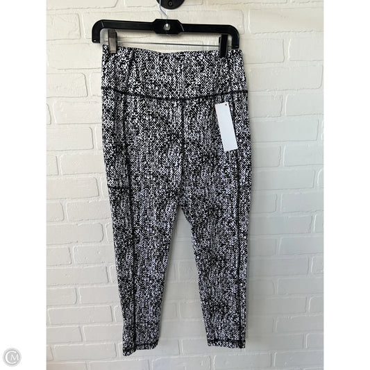 Athletic Leggings By Talbots In Black & White, Size: 8p