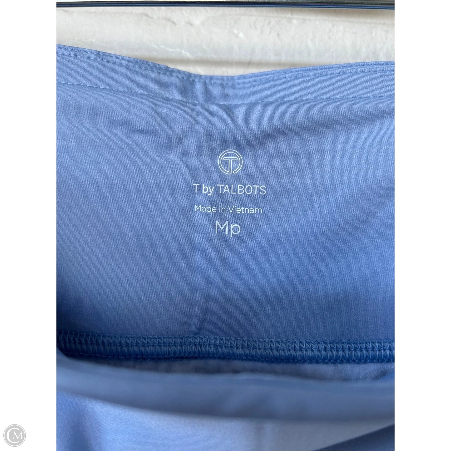 Athletic Leggings By Talbots In Blue & White, Size: 8p