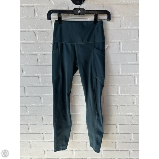Athletic Leggings By Yogalicious In Green, Size: 0