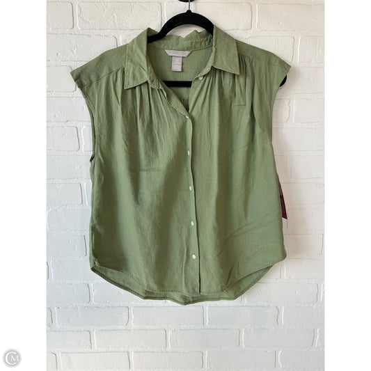 Top Sleeveless By H&m In Green, Size: Xs