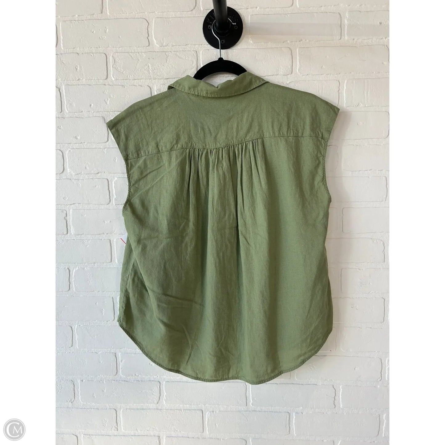 Top Sleeveless By H&m In Green, Size: Xs