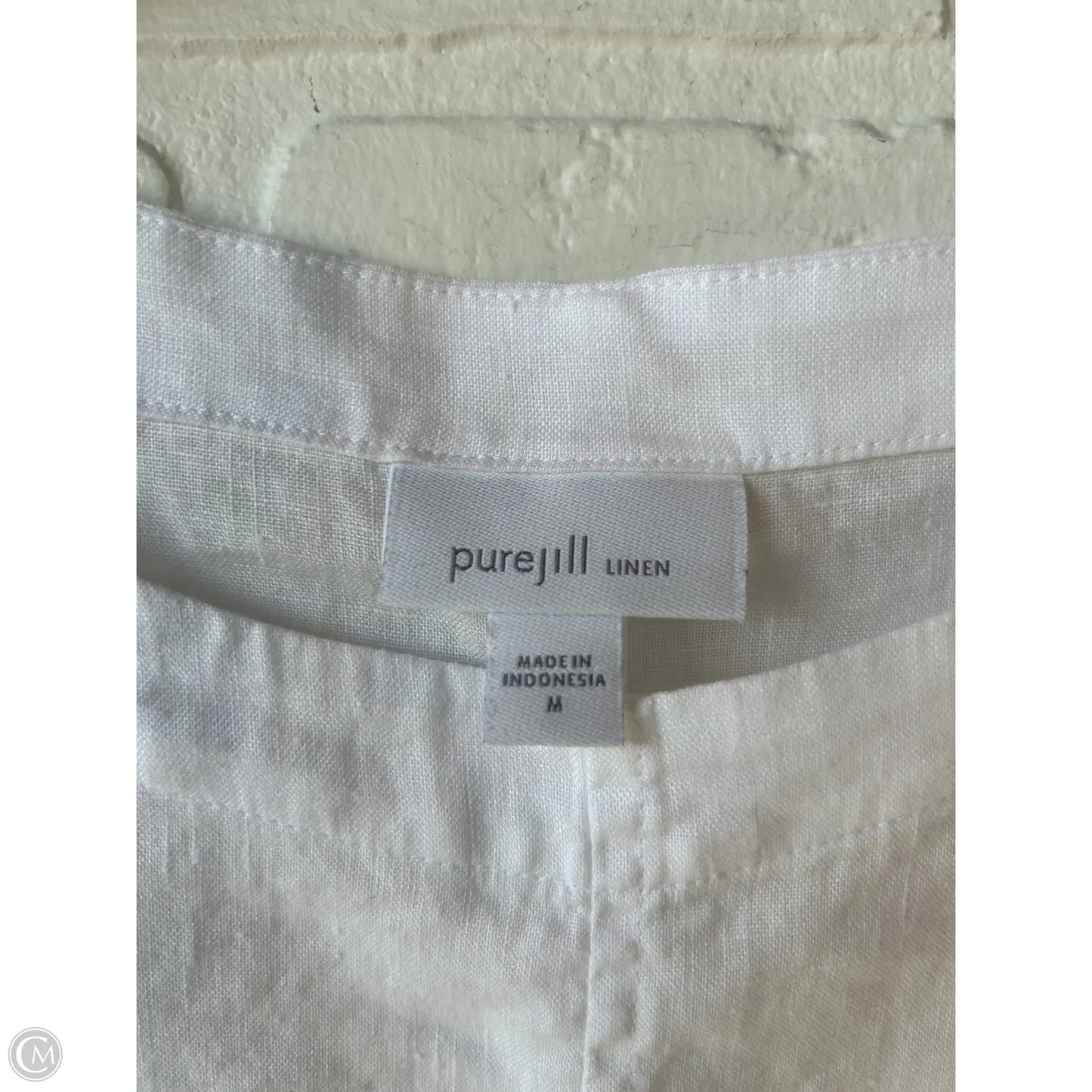 Top Short Sleeve By Pure Jill In White, Size: M