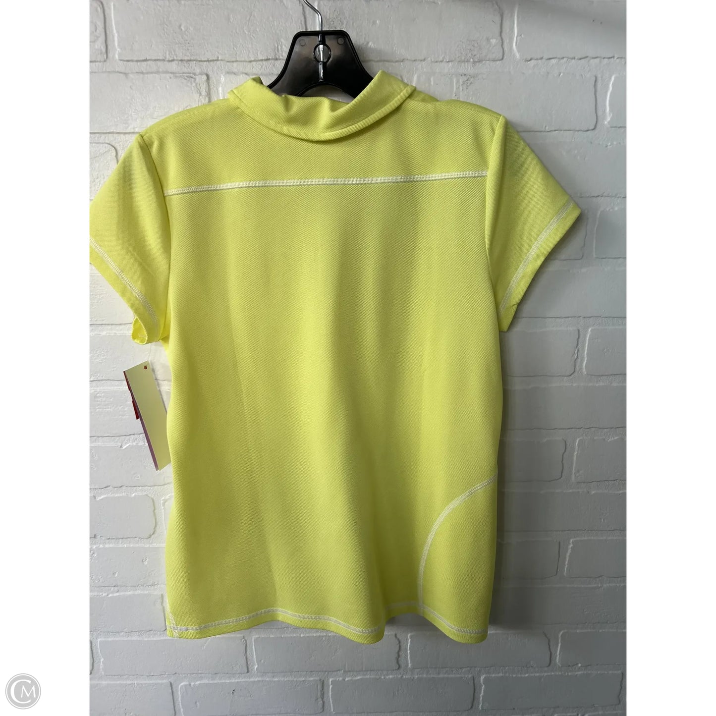 Top Short Sleeve By Talbots In Yellow, Size: Mp